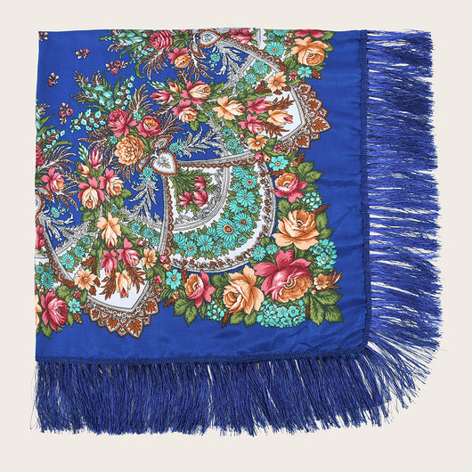 Chal Estampado con Protección Solar y Flecos - Image 22