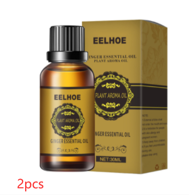 EELHOE Ginger Essential Oil 10ml bottle and box, a plant aroma and vegetable aromatic oil for massage or humidifier. - Image 11