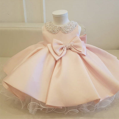 Vestido de Princesa para Niña de Un Año - Diseño Europeo Estampado Elegante