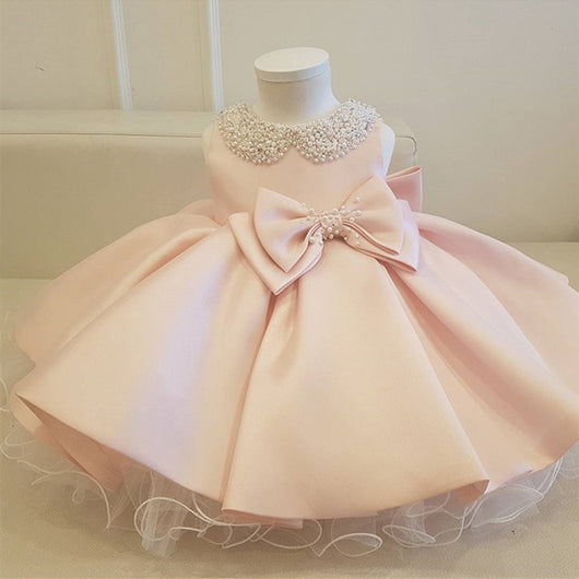 Vestido de Princesa para Niña de Un Año - Diseño Europeo Estampado Elegante