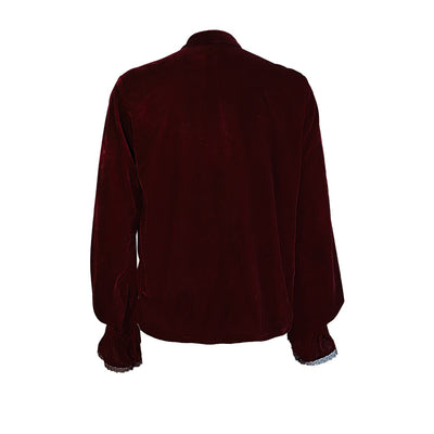 Camisa Vintage de Terciopelo Estilo Gótico Medieval para Hombre - Image 6