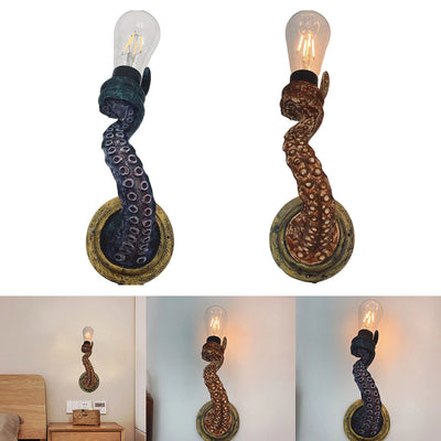 Lámpara de Pared Pulpo Retro con Tentáculos Luminosos LED