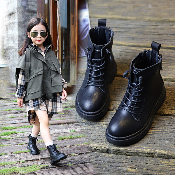 Botas Martin para Niñas de Cuero Genuino - Comodidad y Estilo