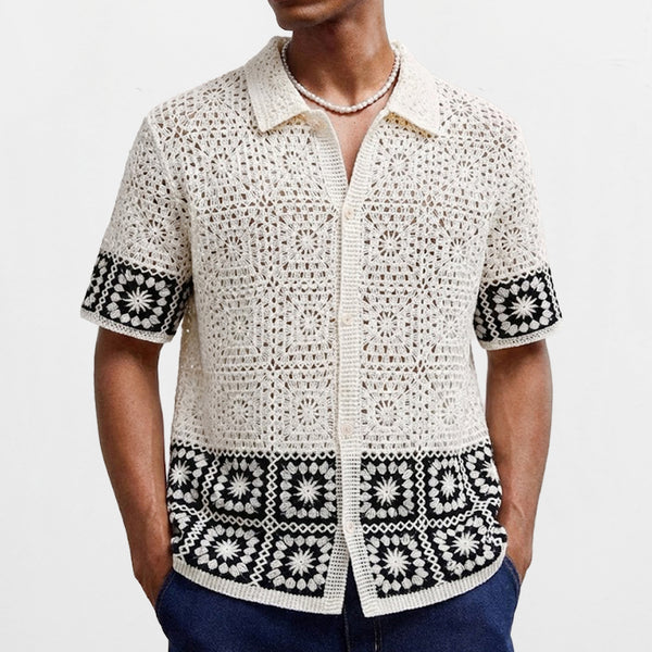 Playera Masculina Calada Transpirable de Punto Soluble