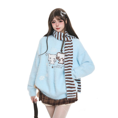 Suéter Holgado con Rayas de Gato - Diseño Casual y Versátil - Image 11