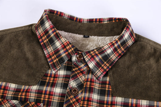 Camisa de Cuadros Gruesa y Cálida - Manga Larga Suelta y Cómoda - Image 11