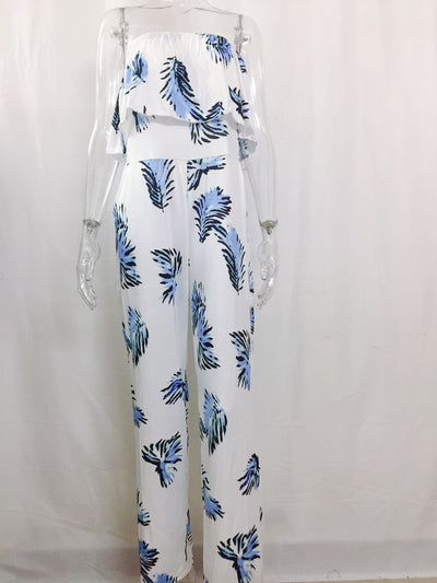 Jumpsuit Holgado con Cuello Volante y Estampado de Letras - Image 11