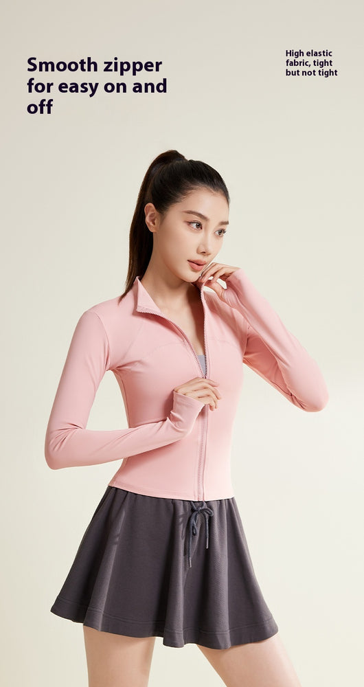 Chaqueta de Yoga Patchwork Transpirable y Resistente a los Rayos UV - Image 15