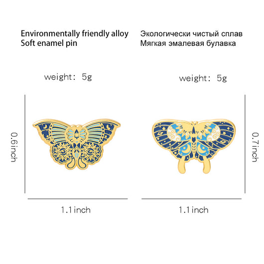Broche Mariposa en Aleación Azul - Joya Personalidad - Image 12