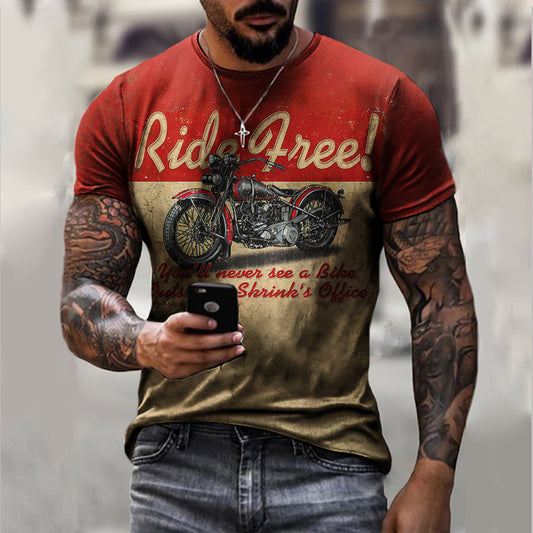 Playera 3D Estampada para Hombre - Diseño Macho Casual Deportivo
