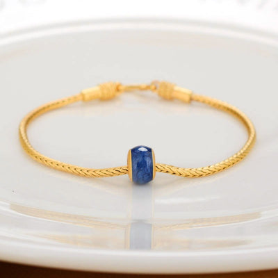 Pulsera de Cuentas de Oro Antiguo en Cobre Puro con Tarjeta de Bendición - Image 5