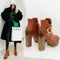 Botas Cortas Impermeables con Plataforma y Tacón Alto para Mujer