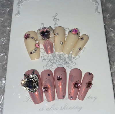 Uñas Postizas de Lujo con Adhesivo - Aplicación Instantánea - Image 11