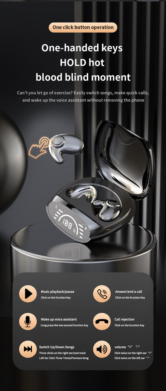Auriculares Bluetooth Post-Auriculares Cómodos sin Dolor - Image 33