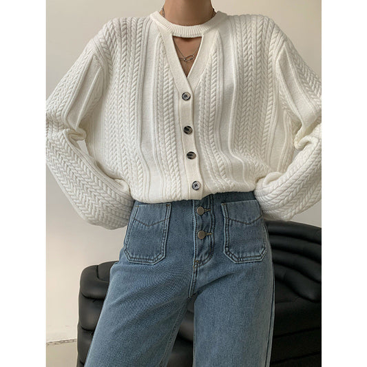 Suéter Tejido Diseño Moderno para Mujer