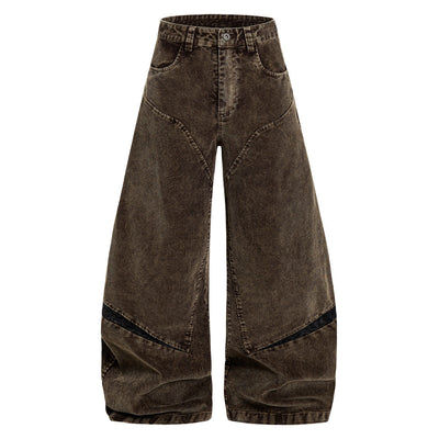 Pantalones Vintage de Pierna Ancha Estilo Americano para Hombre - Image 6