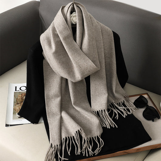 Pashmina Cálida de Color Sólido para Mujer - Chal Suave Estilo Cashmere - Image 46