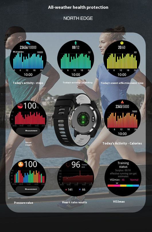 Reloj Deportivo Inteligente con Altímetro, Brújula y Presión Atmosférica - Image 14