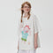 Playera Estampada con Diseño Graffiti Cartoon para Mujer