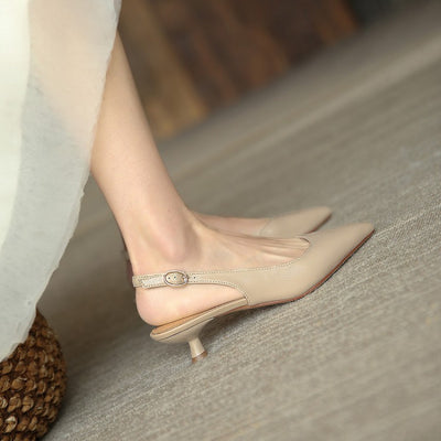 Sandalias Retro Francesas Estilo Baotou con Talón Abierto - Image 2