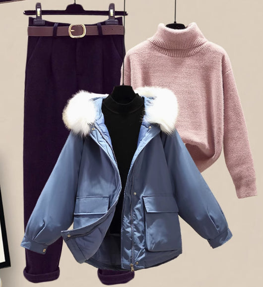 Conjunto de Sudadera Acolchada de Algodón para Mujer - Image 7