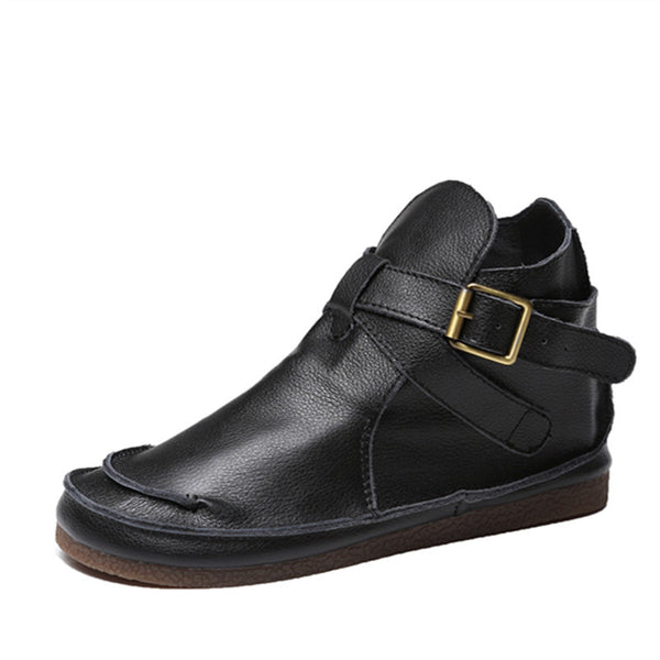 Botas Martin de Cuero Literario Retro para Mujer