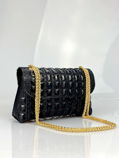 Clutch de Cristal Brillante con Cadena de Strass - Image 29