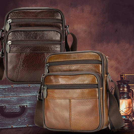 Bolso de Cuero Genuino para Negocios y Aventura al Aire Libre - Image 11