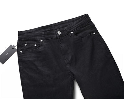 Jeans Slim Fit Azul con Corte en Rodilla y Diseño Spray Pintado - Image 15