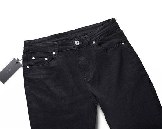 Jeans Slim Fit Azul con Corte en Rodilla y Diseño Spray Pintado - Image 15