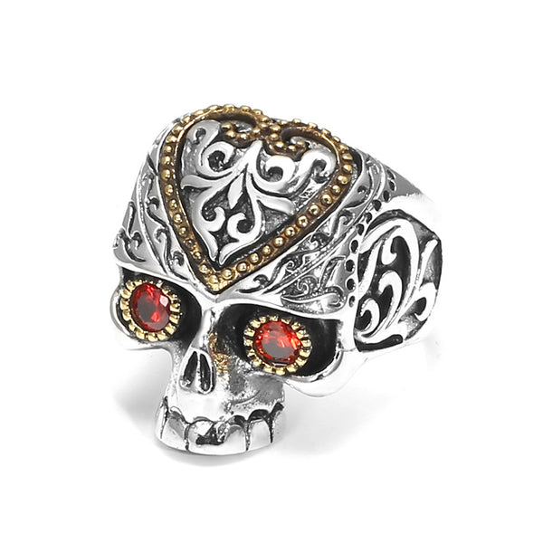 Anillo de Piedra Roja para Dedo Índice Hombre - Image 5