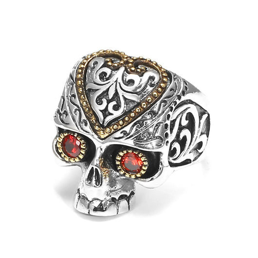 Anillo de Piedra Roja para Dedo Índice Hombre - Image 5