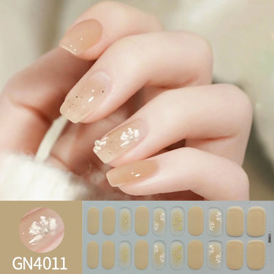 Pegatinas de Uñas Gel sin Horno con Diseño de Líneas Geométricas - Image 3
