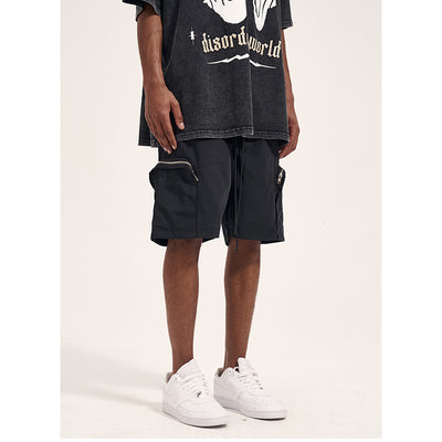Shorts Casuales Holgados de Bolsillos Laterales - Estilo Urbano Versátil - Image 8