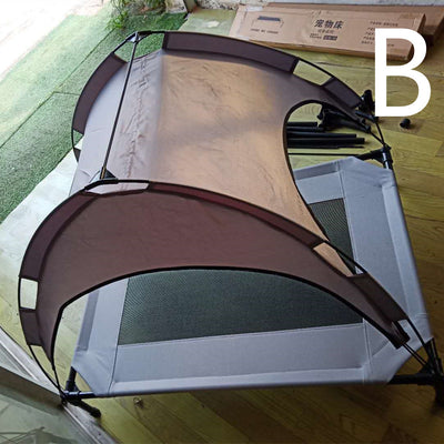 Cama Elevada con Toldo para Mascotas - Refugio Camping Portátil - Image 4