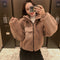 Chaqueta Polar Panelada con Capucha - Abrigo Casual y Cálido