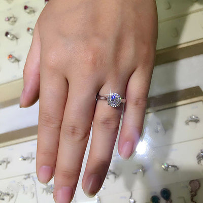 Anillo de Compromiso con Cuatro Puntas para Mujer - Image 6