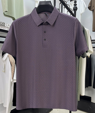 Playera Polo Hombre Jacquard Cuadros Transpirable Verano - Image 16
