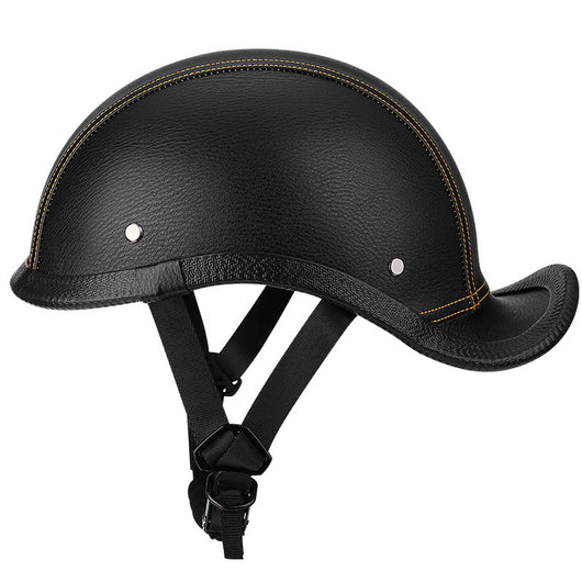 Casco Retro de Cuero PU Estilo Clásico - Image 3