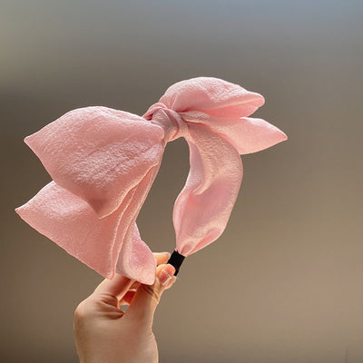 Diadema Oversized con Lazo Seersucker - Accesorio de Moda de Alto Impacto - Image 9