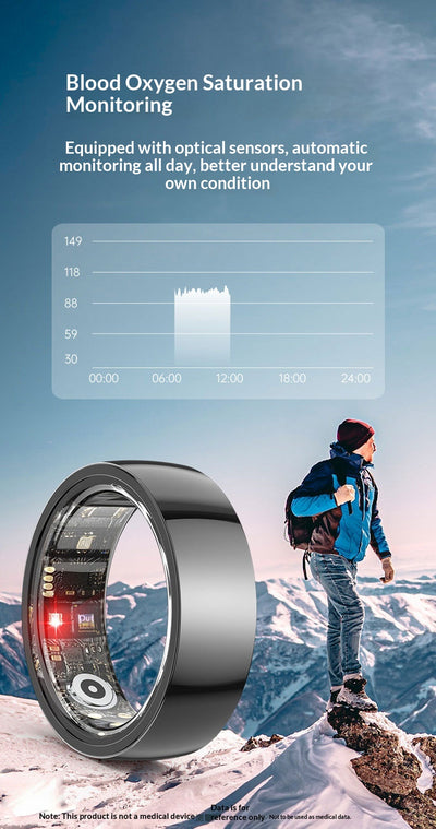 Anillo Inteligente de Monitoreo de Salud - Sueño, Frecuencia Cardíaca y Oxígeno - Image 27