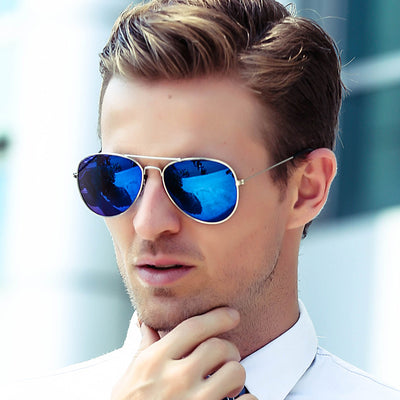 Gafas de Sol Vintage con Lentes Espejadas Tendencia