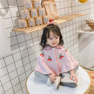 Capa con Capucha Infantil Bordada Fresa Dulce - Image 11