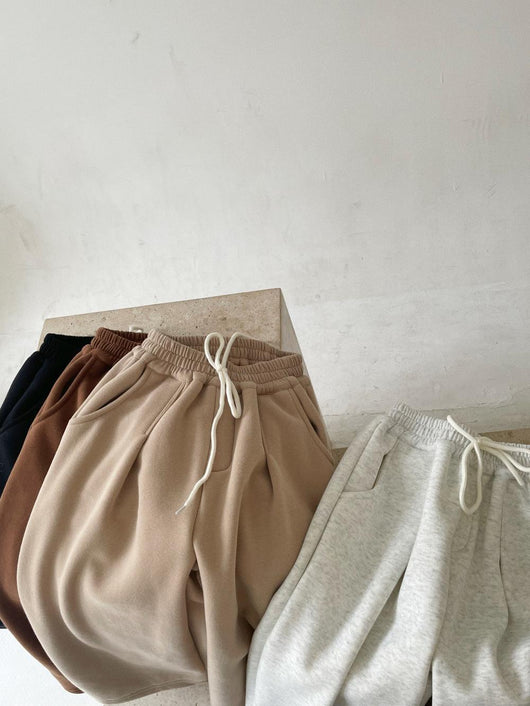 Pantalones Casuales Acolchados de Terciopelo Coreanos para Niños - Image 20