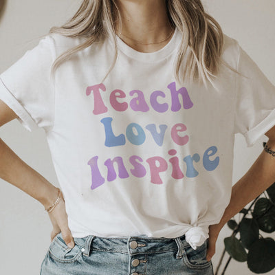 Playera Holgada con Letras Dulces - Cuello Redondo - Image 18