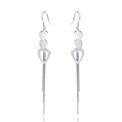 Aretes Largos con Borla Estilo Coreano - Gancho para Oreja Elegante - Image 5