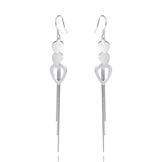 Aretes Largos con Borla Estilo Coreano - Gancho para Oreja Elegante - Image 5