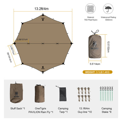 Toldo Protector Solar Impermeable para Camping y Asados - Image 9