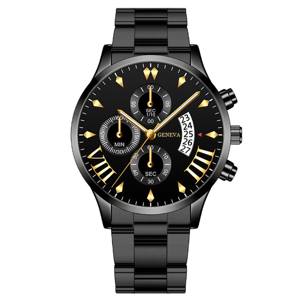 Reloj de Pulsera para Hombre con Calendario y Correa de Acero