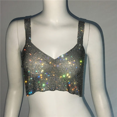 Top Corto Sexy con Escote Profundo y Detalles de Strass - Image 19